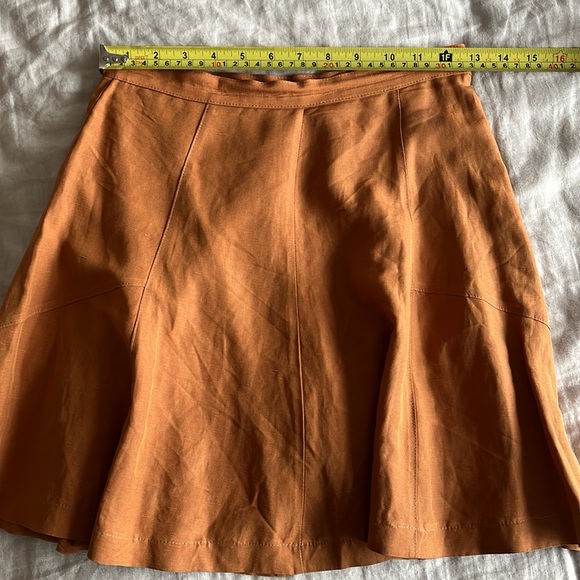 Silk/Linen Blend Skirt size 2 - Picture 4 of 5